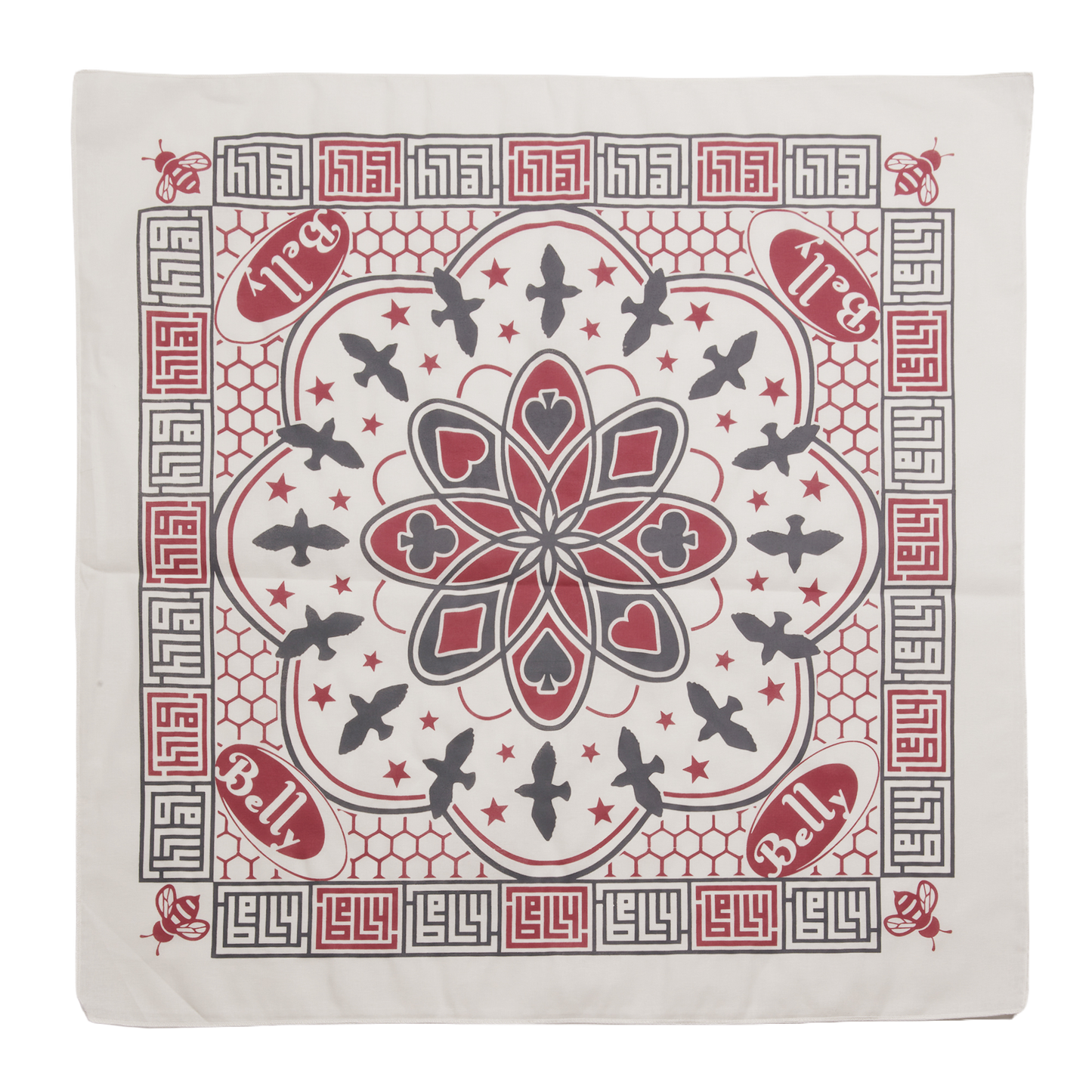 Belly Icons Bandana White UK